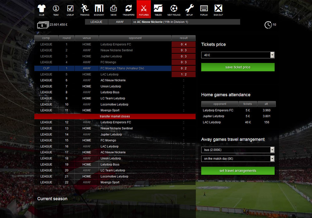 Online voetbalmanager